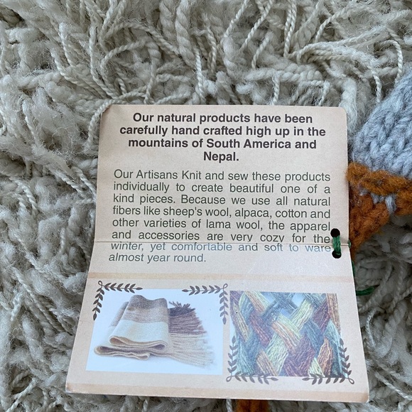 Bundle NEW Artisan HAND KNIT Kids Cold Weather  kids animal Winter Hat Cap - Picture 13 of 16